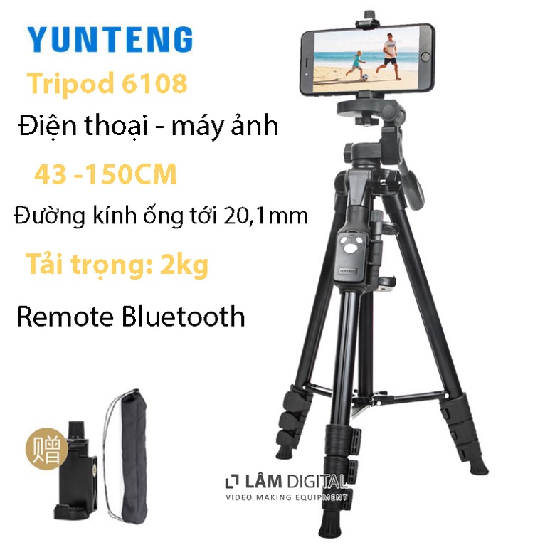 Giá đỡ điện thoại Yunteng 6108