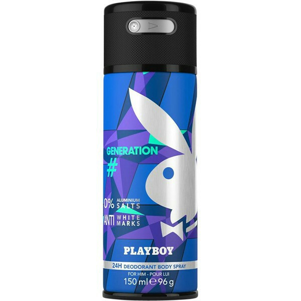 KÍN ĐÁO & CHE TÊN XỊT KHỬ MÙI CHO NAM PLAYBOY 150ML - LƯU HƯƠNG SUỐT 24h Giúp tự tin cả ngày dài