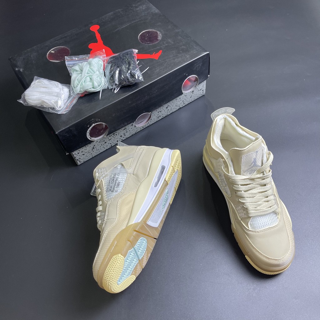 Giày Sneaker Jordan 4 OffWhite Full Box Full Phụ Kiện Giày Thể Thao Nam Nữ