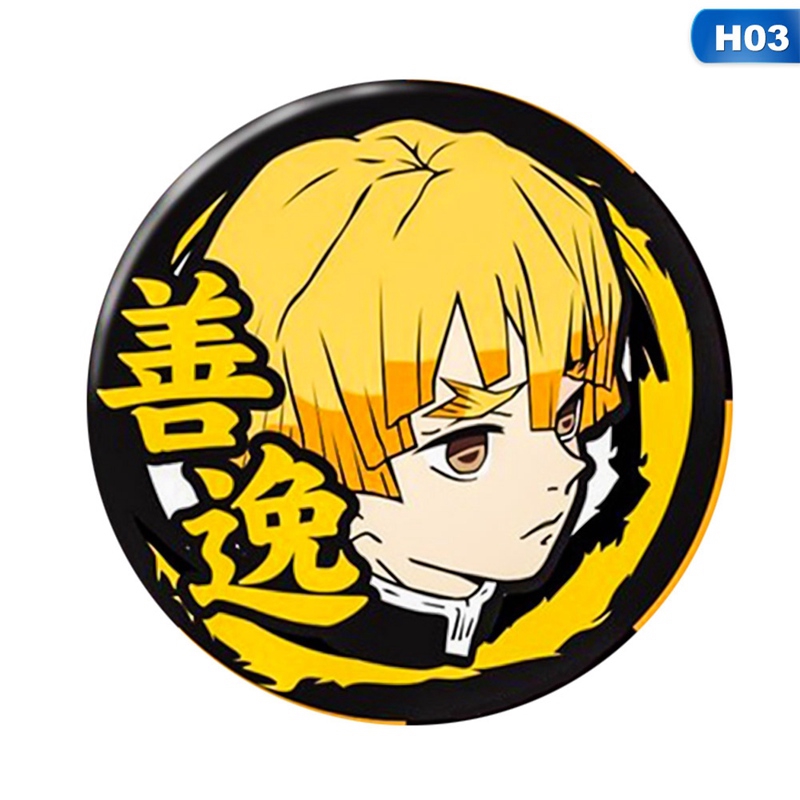 flowersqueen Huy hiệu cài áo Anime Demon Slayer: Kimetsu no Yaiba Kamado Tanjirou