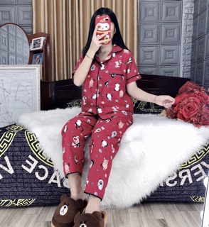 Đồ bộ kate thái cực xinh 100% chụp thật