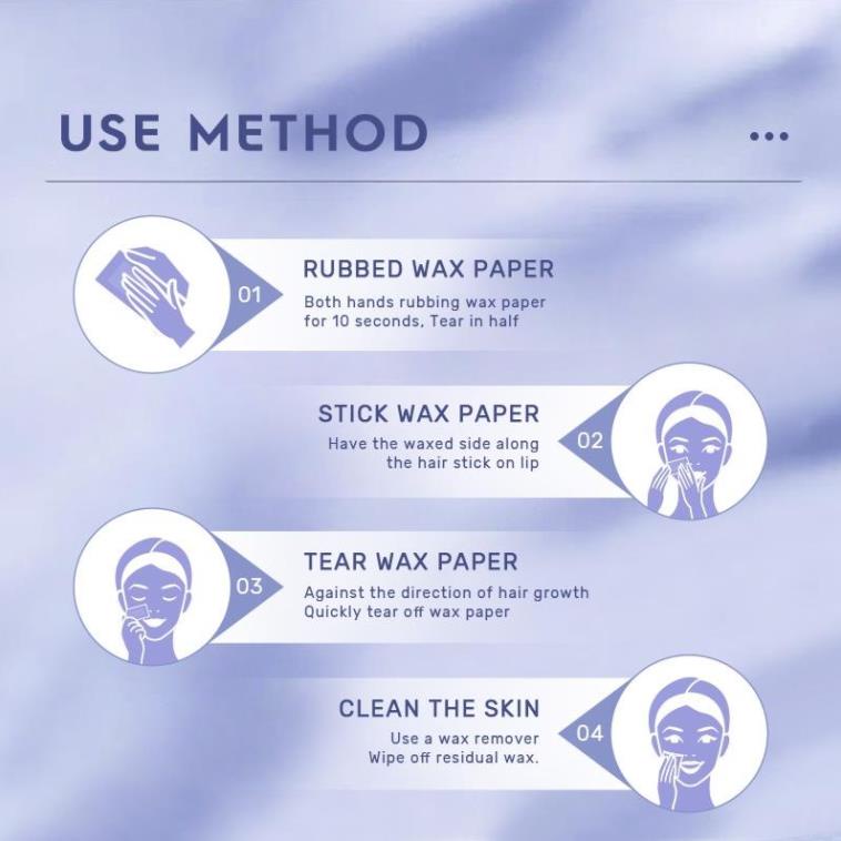 Hộp 40 miếng wax lông SUMAX Tẩy lông mặt vùng nhỏ tẩy lông chuyên nghiệp