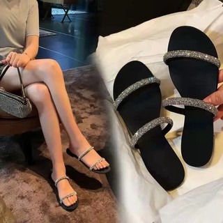 Dép đính đá dép hai quai dép bệt dễ đi