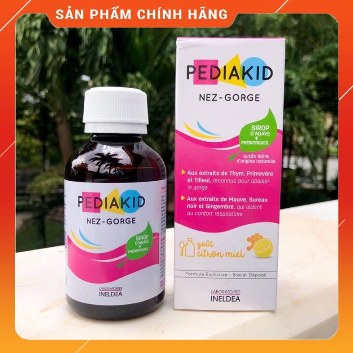 Siro tăng đề kháng mũi họng Pediakid Nez Gorge 125ml hàng chính hãng mẫu mới Bom.shop