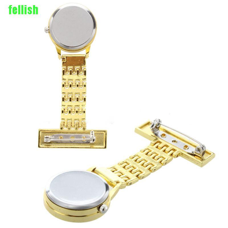 [Fel] Stainless Steel Nurse Watch Brooch Tunic Fob Watches Medical Doctor Vet Uniform BLG