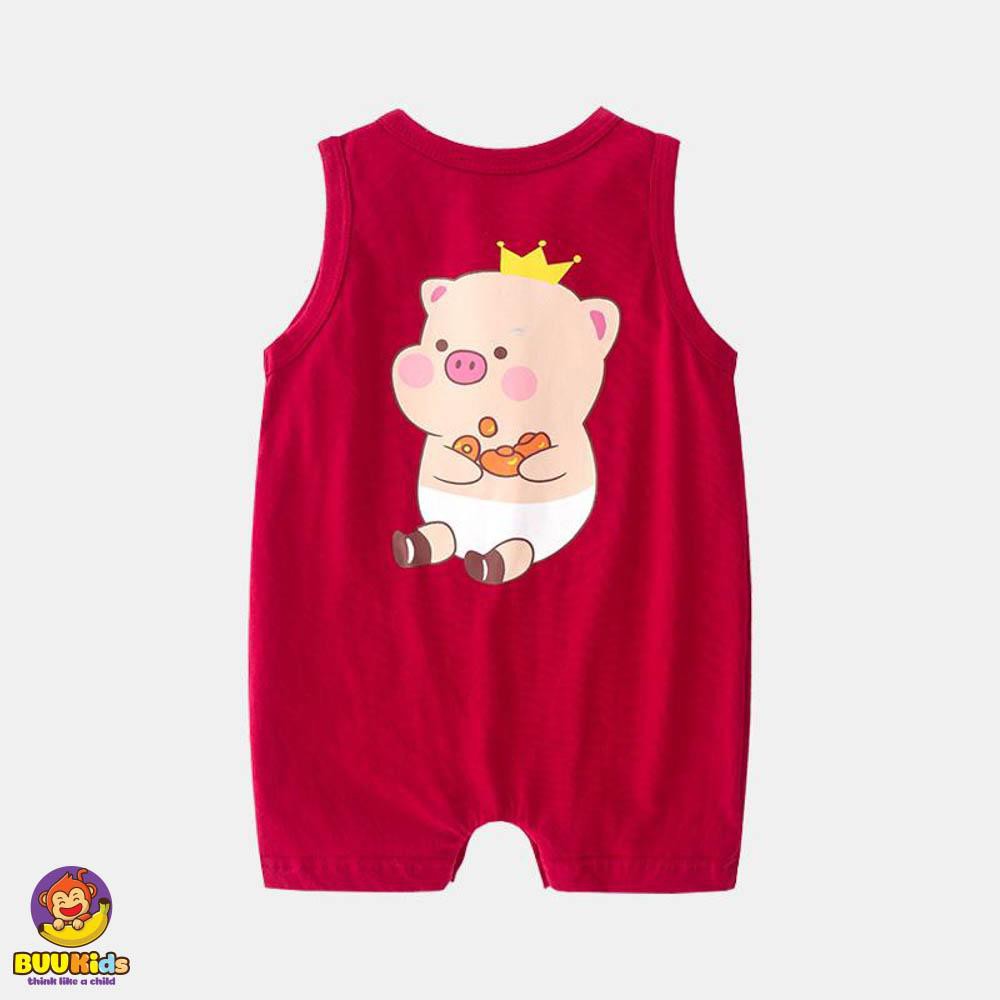 Bộ BODYSUIT ba lỗ cho bé - 100% cotton chuẩn xuất Nhật - Mẫu mới nhất chính hãng Buukids