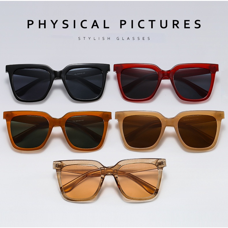 Kính Mát Gọng Vuông Lớn Thời Trang Dành Cho Nam Và Nữ