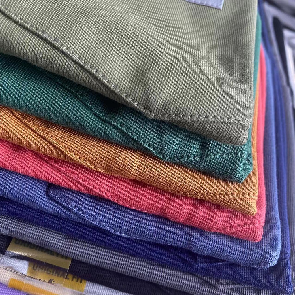 Áo Thun Cotton Trơn Tay Ngắn Có Túi carhartt K87