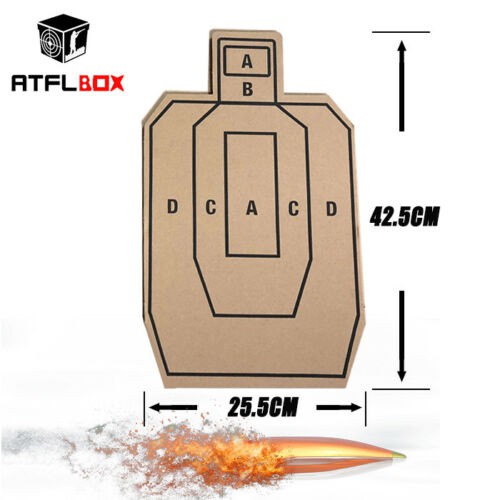 ATFLBOX Carboard Torso Shooting Target Paper 42X25 cm Pack cho 10 chiếc