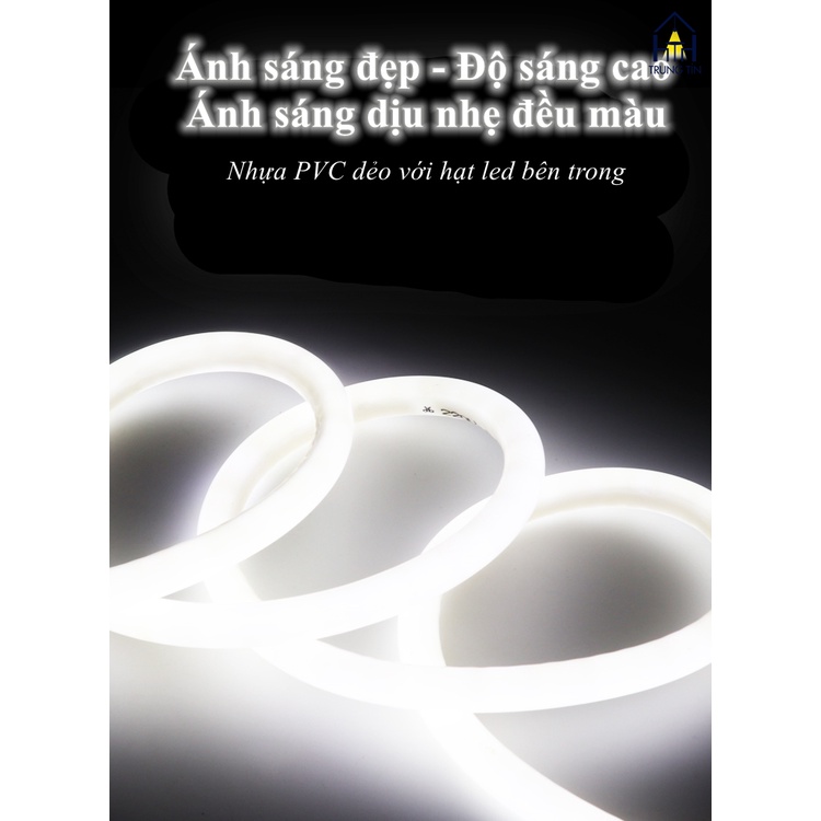 Dây đèn LED NEON uốn chữ tạo hình trang trí, decor phòng ngủ,ngoài trời Trung Tín