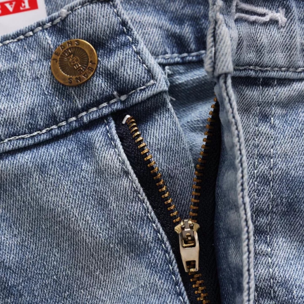 Quần jean rách gối nam co giãn tốt màu xanh ghi bạc xước mài Pon.mens hà nội hcm