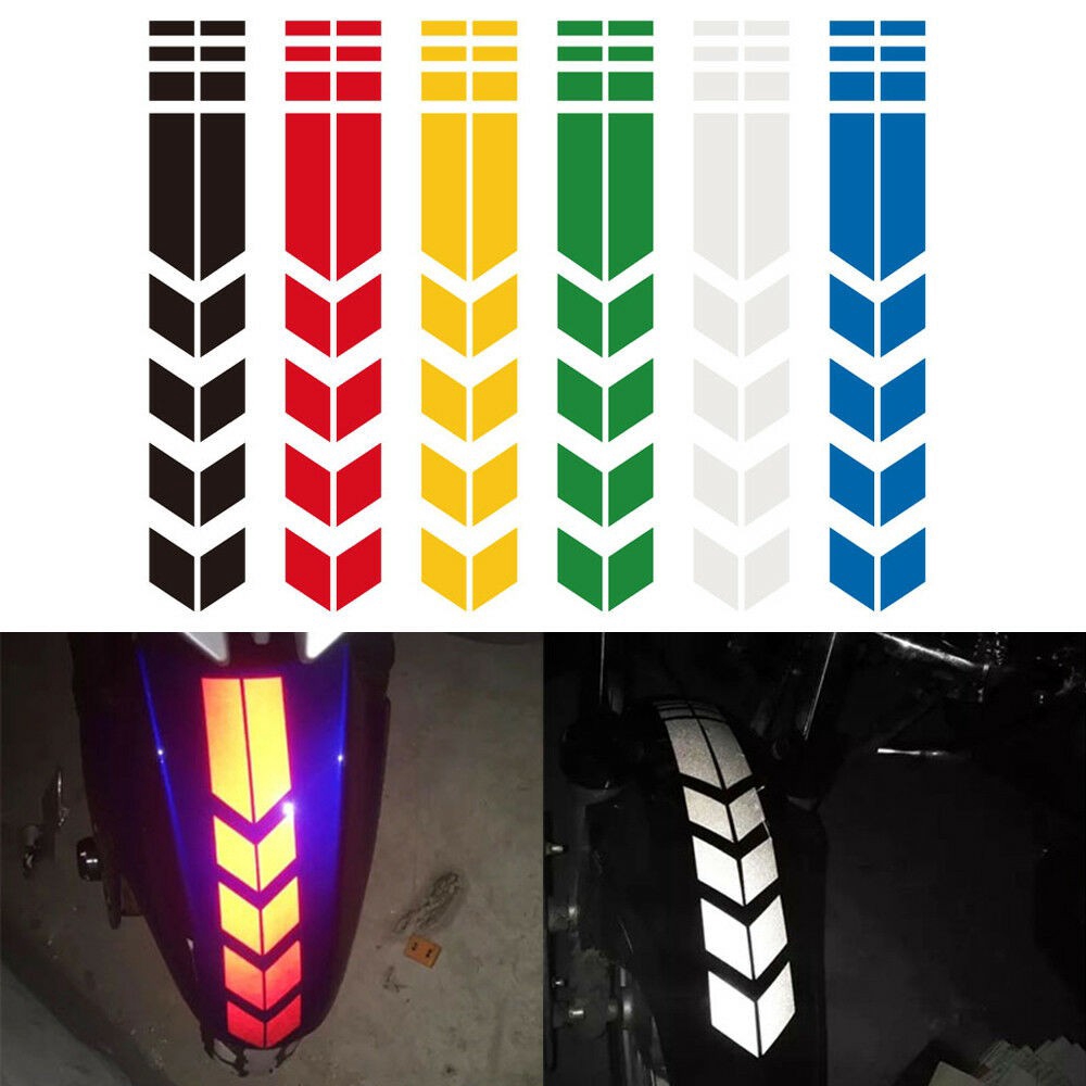 Miếng dán phản quang hình mũi tên dùng để trang trí xe mô tô
