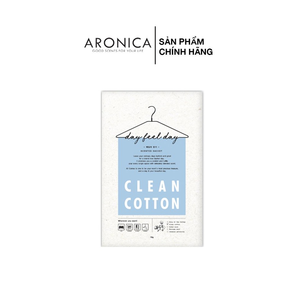 Túi Thơm Đa Năng Aronica Day Feel Day -  Clean cotton 18g