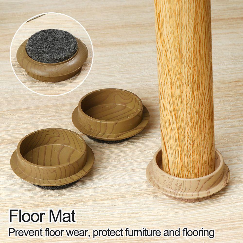 Thảm Lót Sàn Họa Tiết Vân Gỗ Bảo Vệ Chân Bàn Ghế Tiện Dụng