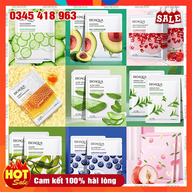 Mặt Nạ Dưỡng Da Bioaqua Cấp Ẩm Tái Tạo Collagen Chăm Sóc Da Trắng Sáng Mềm Mịn