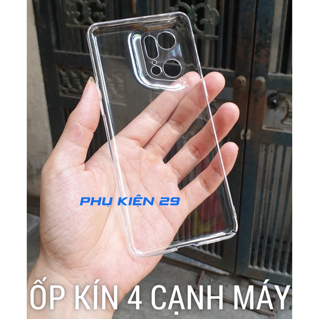 Ốp lưng cứng trong suốt có bọc camera không ố màu Pudini