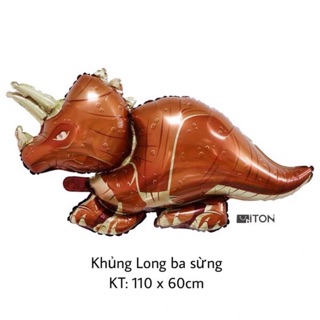 Bóng nhôm Khủng long 3 sừng