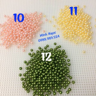 Hạt cườm - ngọc trai trang trí - túi 100g