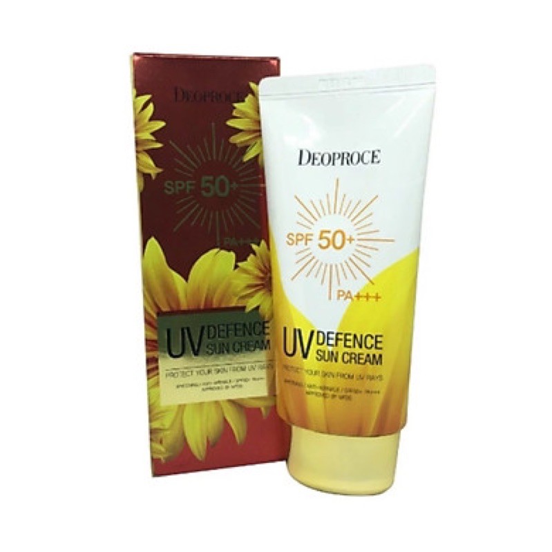 Kem Chống Nắng Tăng Cường Dưỡng Ẩm Deoproce UV Defence Sun Cream SPF50+/PA+++ 70g