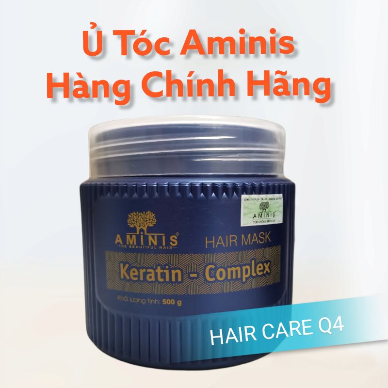 Hấp Dầu Ủ Tóc Phục Hồi AMINIS KERATIN COMPLEX 500g CHÍNH HÃNG - Hair Care Q4