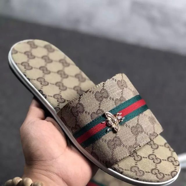 Dép lê da nam ong kẻ nhỏ