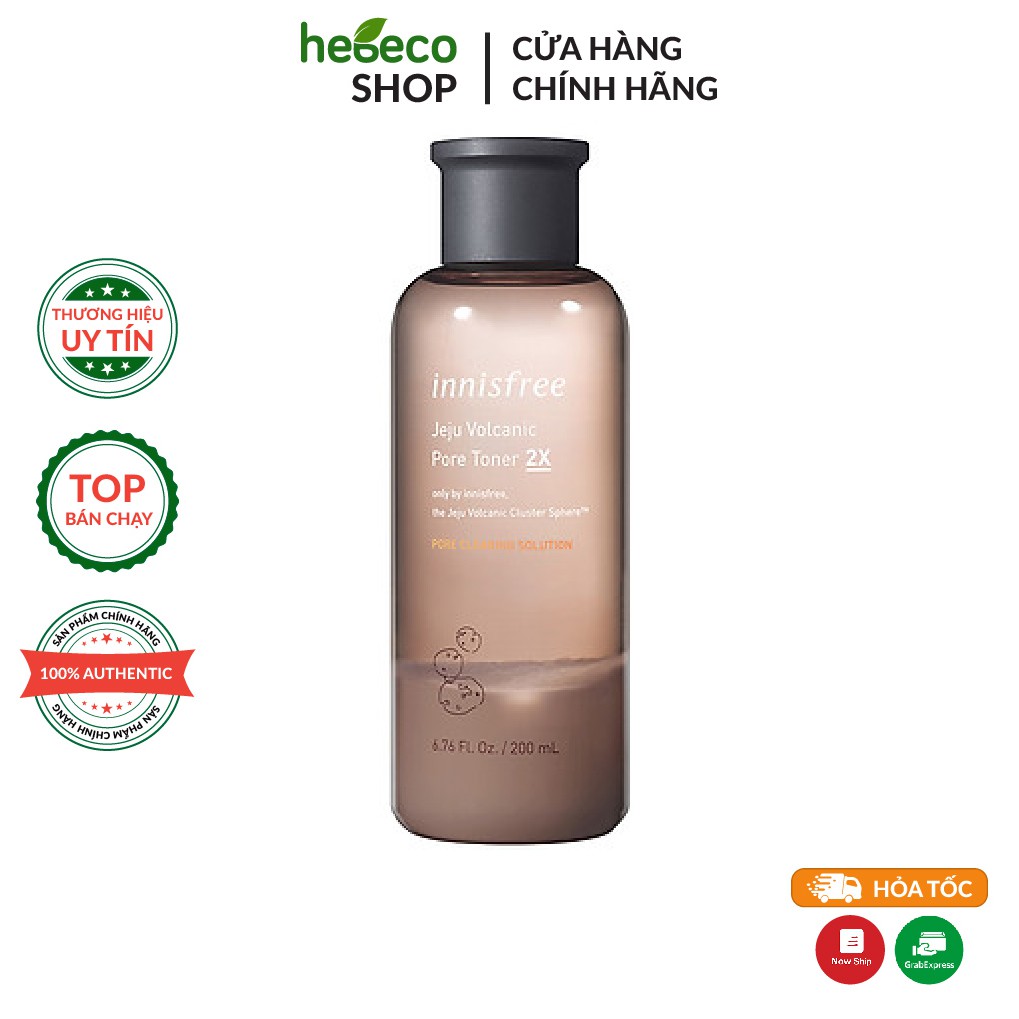 Nước Hoa Hồng Ngừa Mụn Đầu Đen Tro Núi Lửa Innisfree Jeju Volcanic Pore Toner Ex 200ml - Hàn Quốc Chính Hãng