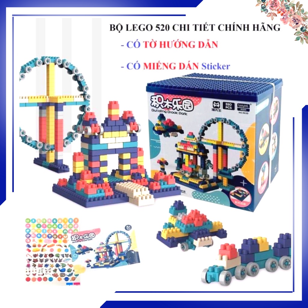Đồ chơi lego, lắp rắp, xếp hình 260,360,520 chi tiết, đồ chơi ghép hình cho bé yêu phát triển trí tuệ, sáng tạo-MiniKids