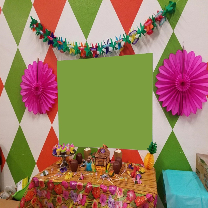 Cờ Giấy Dạng Kéo Họa Tiết Hoa Nhiệt Đới Hawaiian Dùng Để Trang Trí Trong Nhà / Ngoài Trời