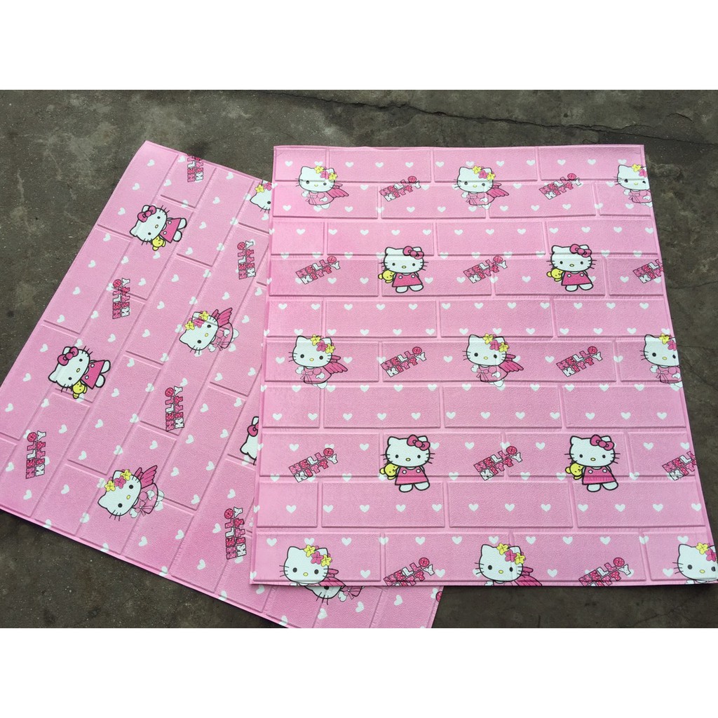 |HOT!! Xốp dán tường in hình trẻ em ,HELLO KITTY , DOREMON , HOẠT HÌNH  , CON VẬT - NỘI THẤT CHÍ LINH