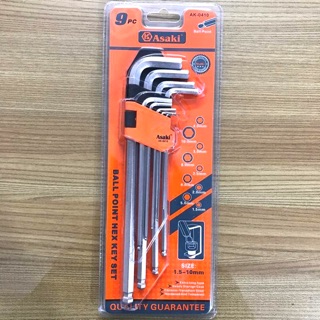Bộ lục giác bi asaki ak-0410