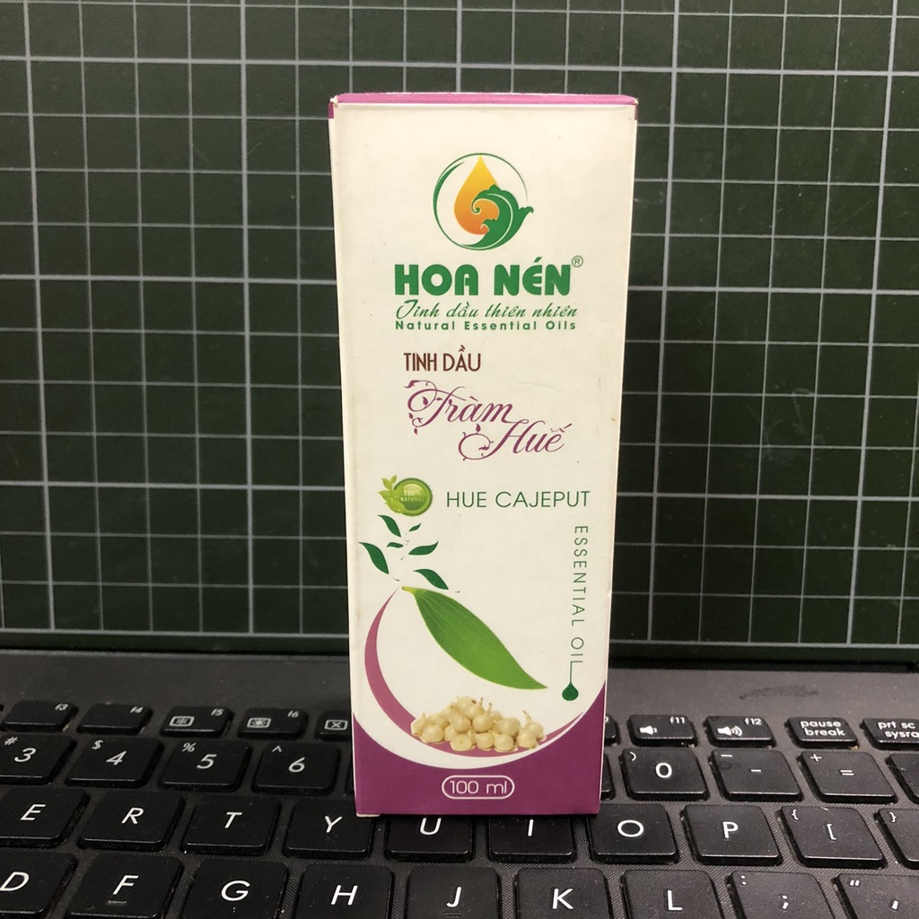 Tinh dầu tràm Huế ngâm củ nén 100ml  Hoa Nén