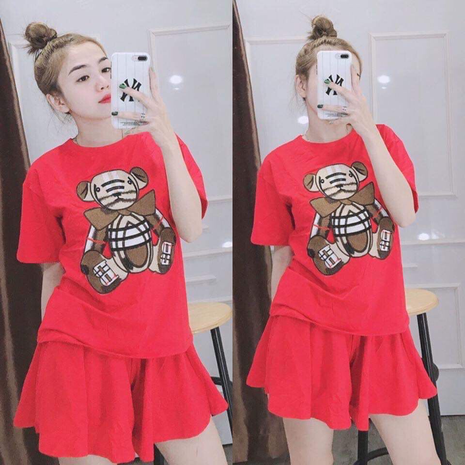 MẪU MỚI SIÊU HOT-SET ĐÙI GIẢ CHÂN VÁY THIÊU HÌNH GẤU DỄ THƯƠNG