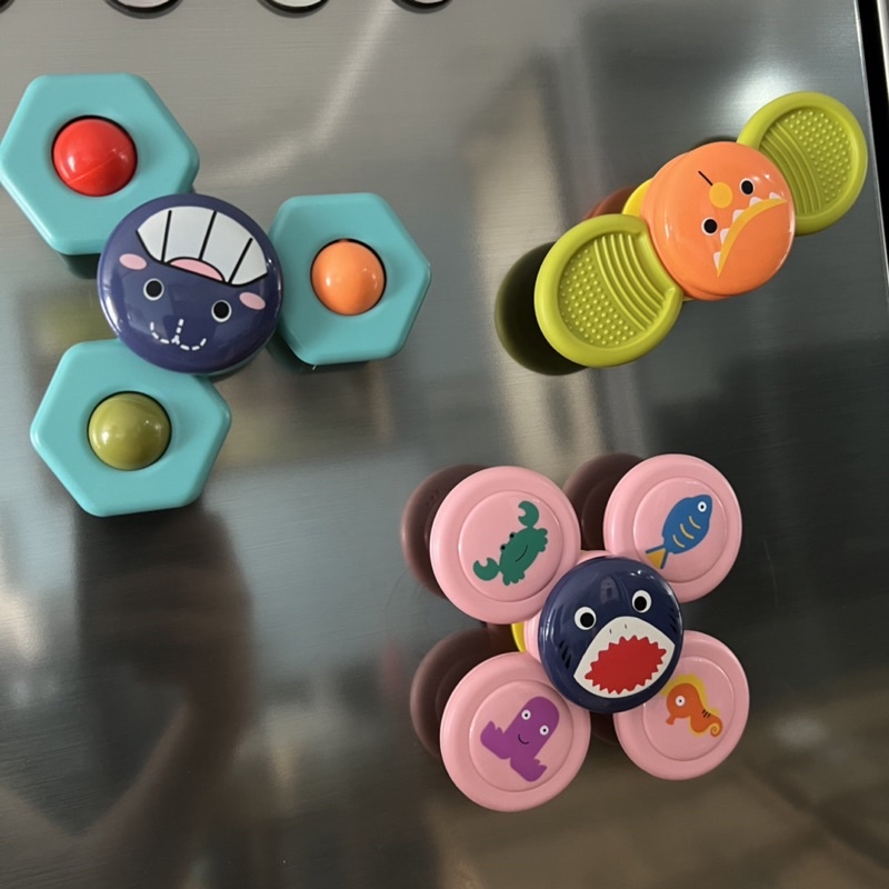 Con quay Spinner cute Hoạt hoạ đáng yêu dán tường chống nước đồ chơi cho bé khi tắm xả Stress giảm áp lực