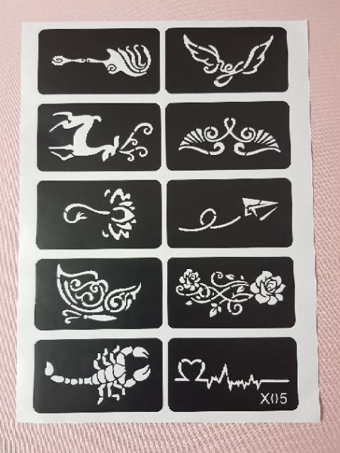 Khuôn vẽ henna giá chỉ từ 1K ( 1 hình khuôn)