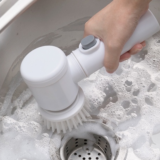 Bàn Chải Vệ Sinh Nhà Bếp 5 Trong 1 Đa Năng Tiện Dụng Nâng cấp mô hình sạc magic brush 5 in 1 bàn chải làm sạch điện nhà bếp cầm tay đa chức năng điện làm sạch bàn chải nhà bếp bếp mạnh mẽ khử nhiễm thần thánh làm sạch nhanh chóng ma thuật bàn chải