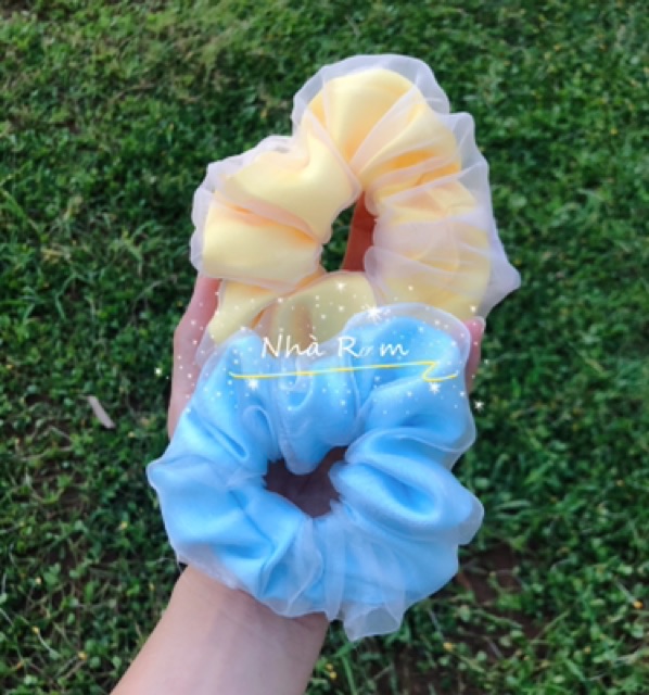 Cột tóc SCRUNCHIES bridal 2 lớp cực đẹp