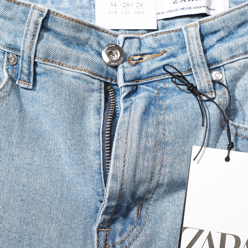 Quần Jean Nam ZR xanh nhạt (Form Slimfit.chất vải co dãn,ống 15-18cm,Hàng VNXK)-210501 | BigBuy360 - bigbuy360.vn