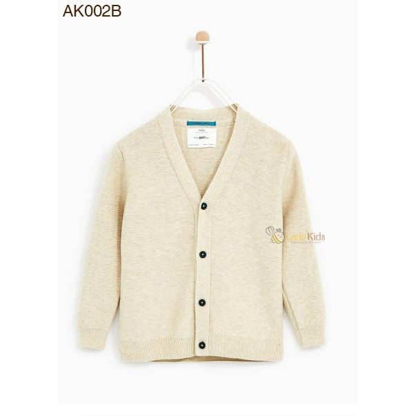 Áo khoác len Cardigan bé trai size đại Zara (2-12Y) - AK002