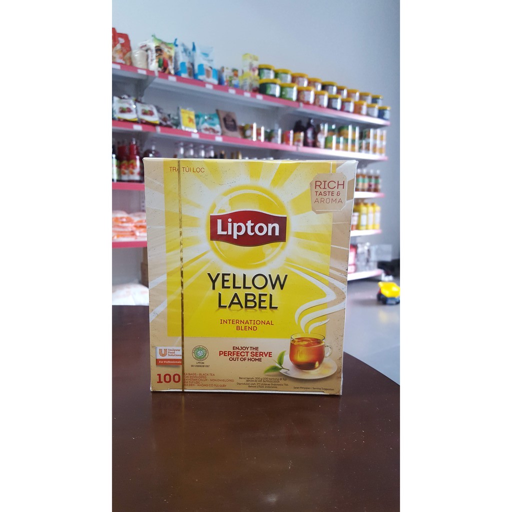 Trà Lipton Yellow Lable 100 gói - Kho Pha Chế Bách Phúc Đà Nẵng Kho pha chế Đà Nẵng