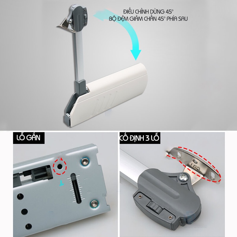 Tay Nâng Hạ Cánh Tủ Bếp PK01