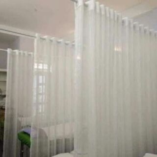 xả hàng Rèm  voan trắng