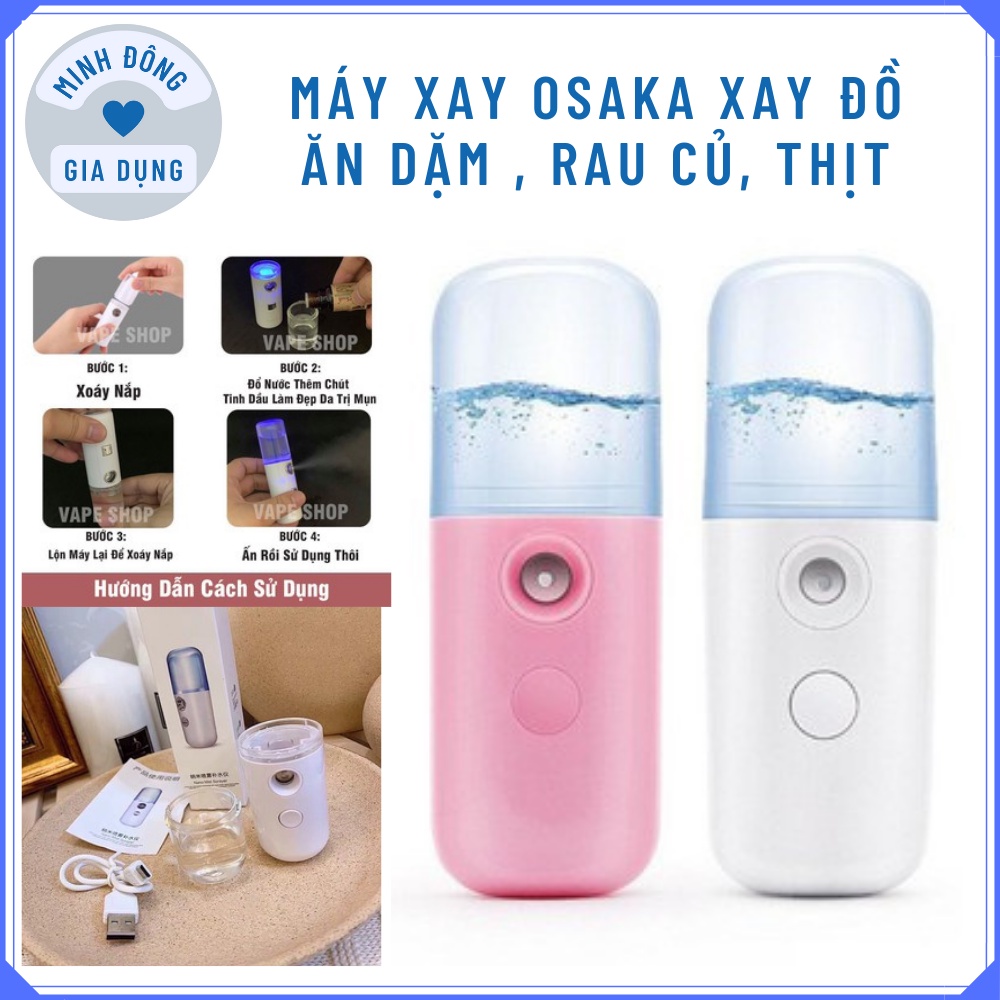 Máy xông mặt phun sươngmi nano mini - Máy xịt khoáng cầm tay Kháng Khuẩn gọn nhẹ , tinh tế giá rẻ.