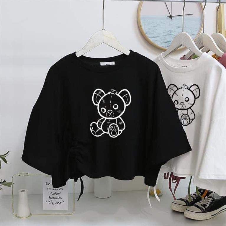 Áo style CROTOP sexy hình gấu rút eo xinh, cực tôn dáng