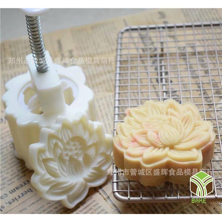 Khuôn bánh trung thu 150G 1 mặt hình hoa nhiều mẫu