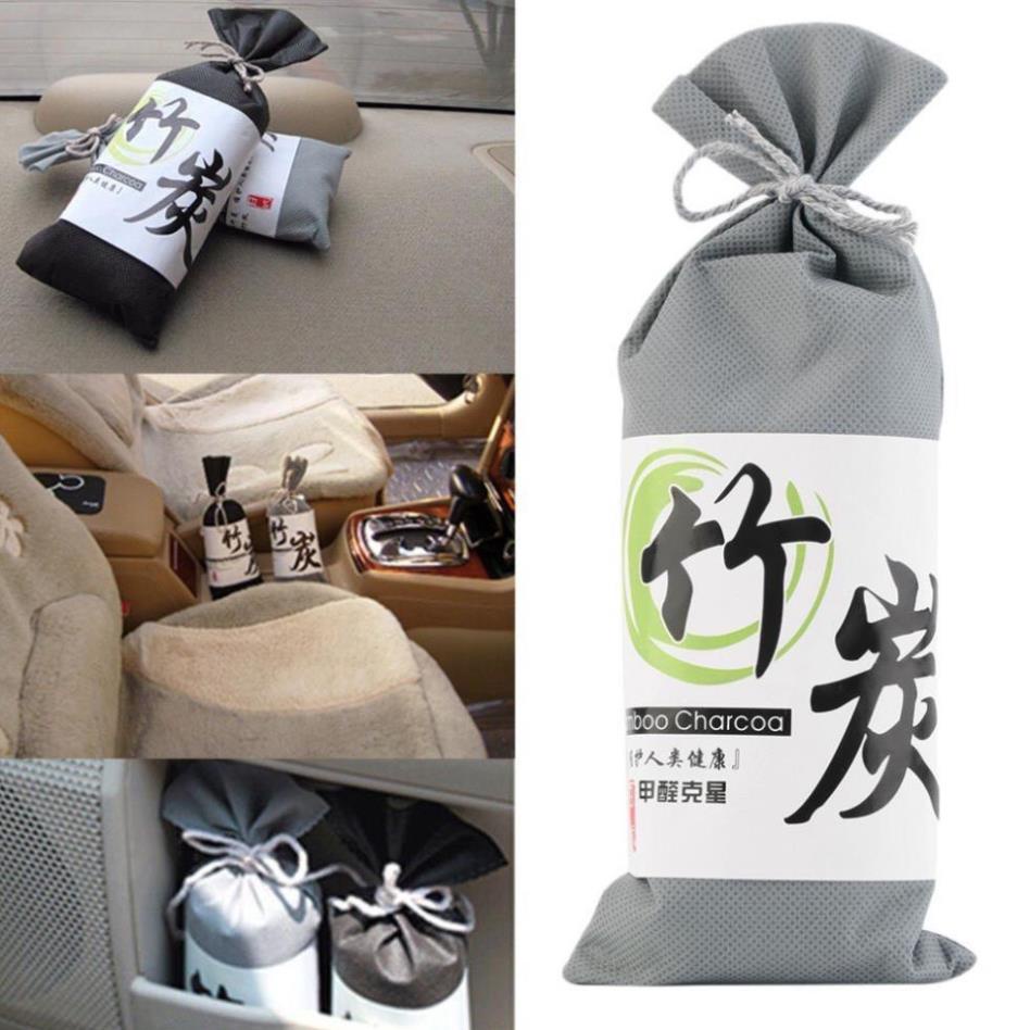 Than tre hoạt tính Nhật Bản lọc khí loại to 135g, khử mùi ô tô, phòng ở, nhà kho, nhà bếp.
