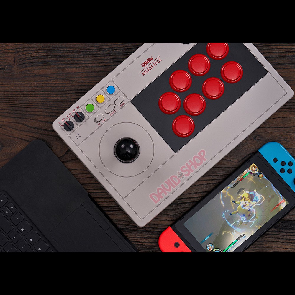 Bàn chơi game không dây 8Bitdo Arcade Stick cho Nintendo Switch, Windows, Android, Raspberry Pi
