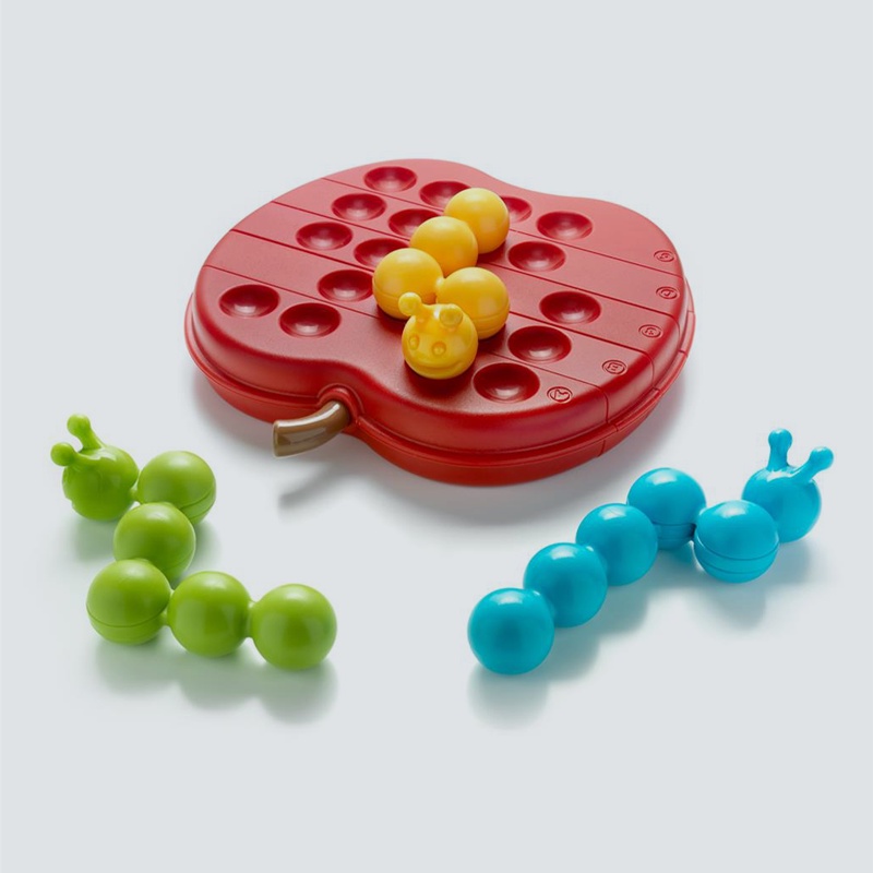 SmartGames Apple Twist Travel Puzzle Game with 60 Challenges for Ages 5 - Adult