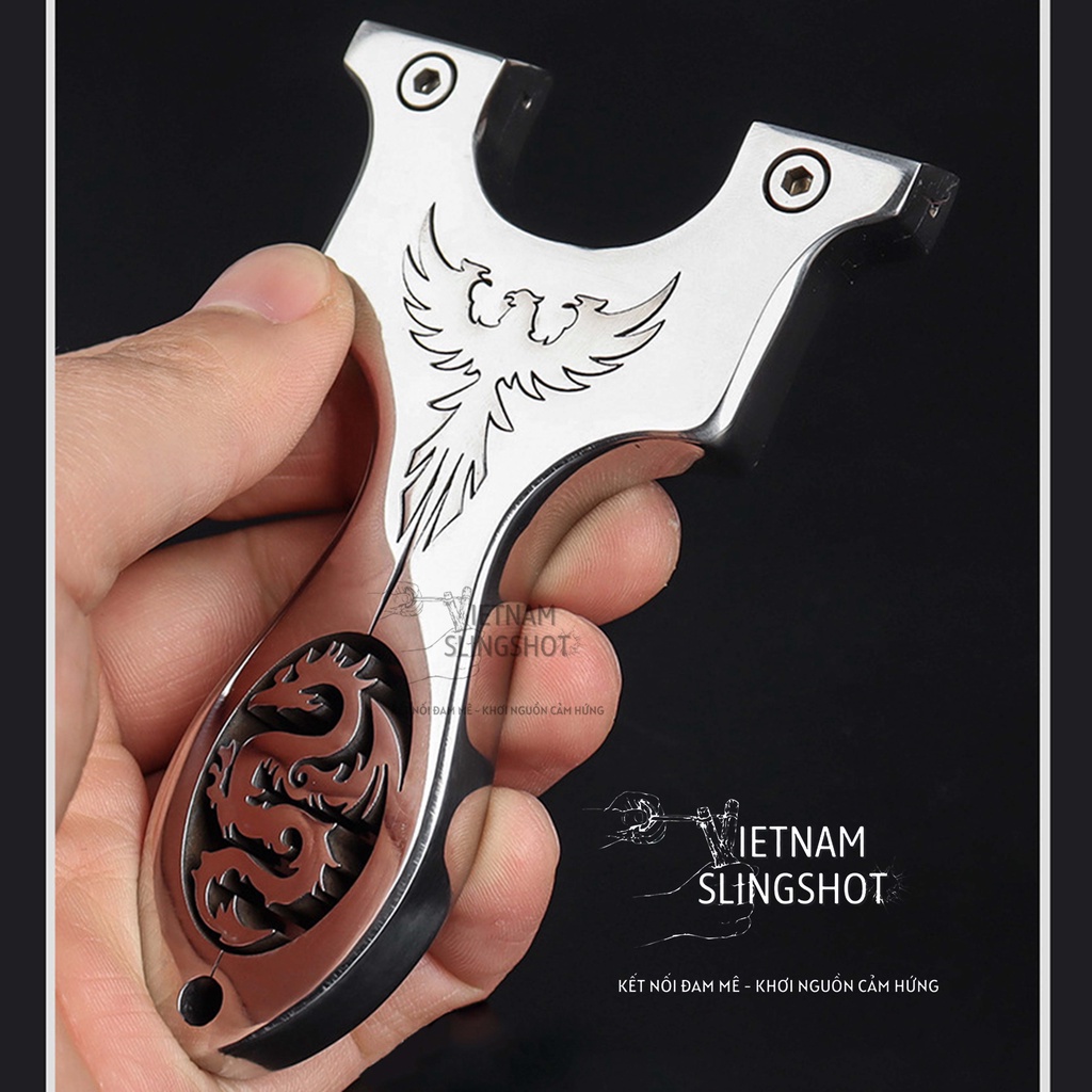 [LPV2] Ná Cao Su Long Phượng hàng loại 1 Làm Bằng Inox 304 - Đã Đánh Bóng Bo Cạnh Cầm Siêu Chắc Tay