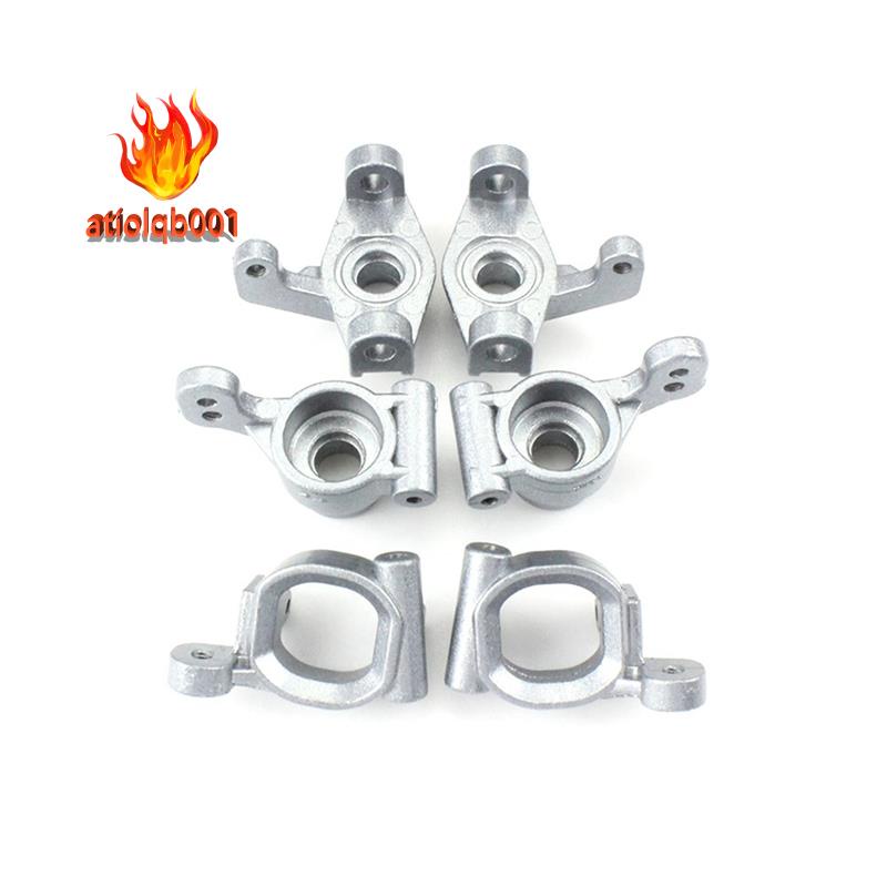 Set 6 phụ kiện gắn bánh xe trước và sau bằng kim loại cho xe điều khiển từ xa Wltoys 144001 144002 1/14
