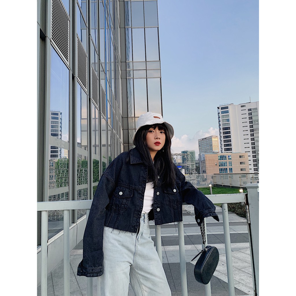 cao bồi  Ao JACKET DENIM thời trang